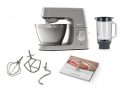 Kenwood Chef Elite KVC5320S Robot de cuisine, Accessoires en acier inoxydable, Indicateur de vitesse, 1200W, 4.6L, Argent