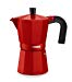 Monix Strawberry - Cafetière italienne en aluminium rouge, capacité 3 tasses,....
